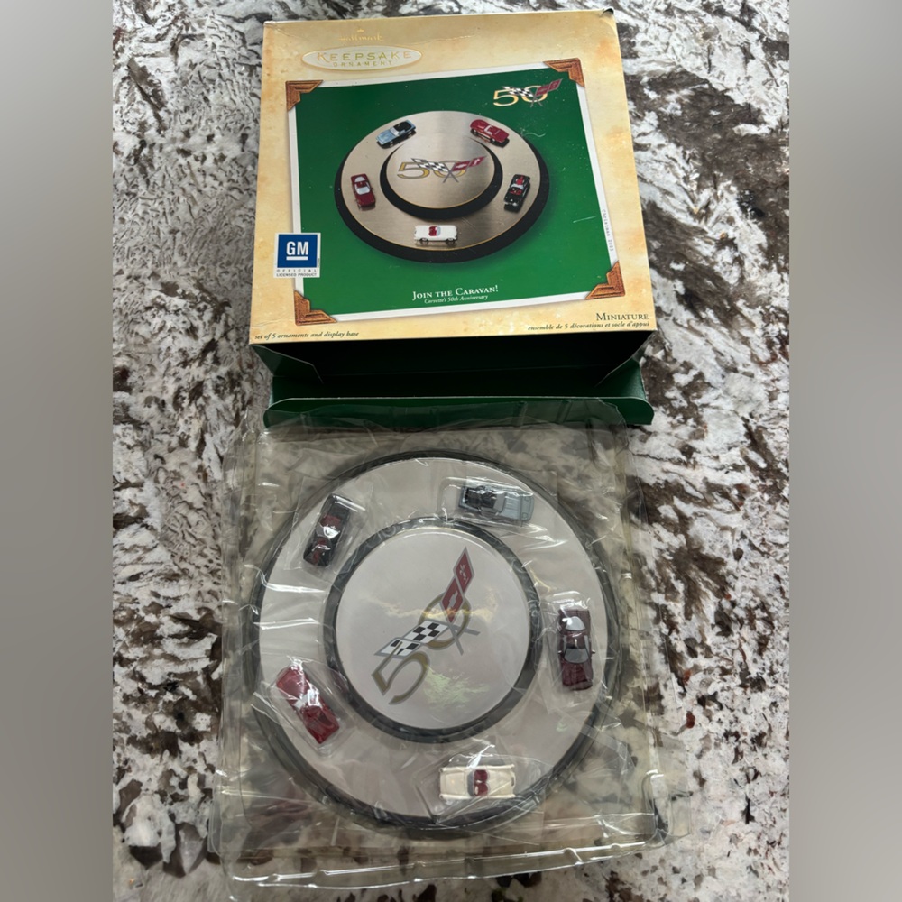 HALLMARK KEEPSAKES NIB Vintage 2003 Join the Caravan Corvette’s 50th Anniversary